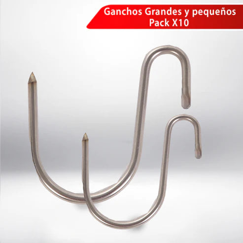 GANCHO DOBLE X 10
